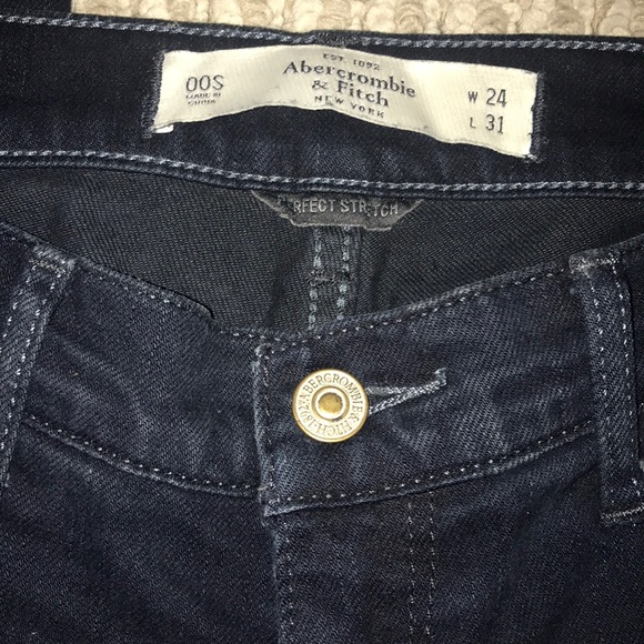 Abercrombie Dark Blue Perfect Stretch Jeans - 00S - Picture 2 of 3